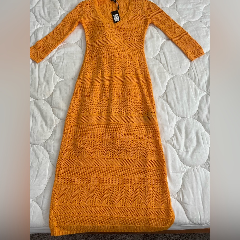 Rag and bone deep yellow long dress- new with tags
